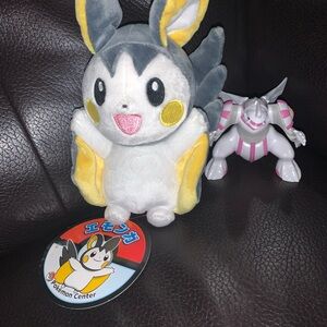 Emolga Plush Toy with Palkia figure
